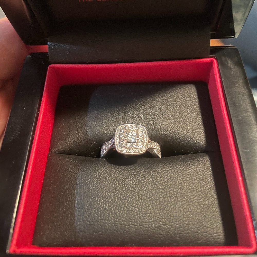 Glacier Fire Engagement Ring